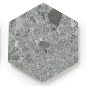 MosaiCore Gray Quartz 28 MIL x 12 in. W x 10 in. L Glue Down Waterproof Vinyl Tile Flooring (12.3 sqft/case)