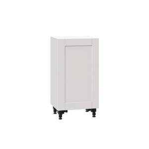 Shaker Assembled 18x34.5x14 in. Shallow Base Cabinet with 3-Inner Drawers in Vanilla White