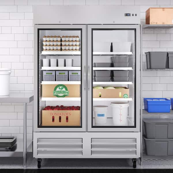 Koolmore 54 in. 42 cu. ft. Auto / Cycle Defrost Two-Glass Doors