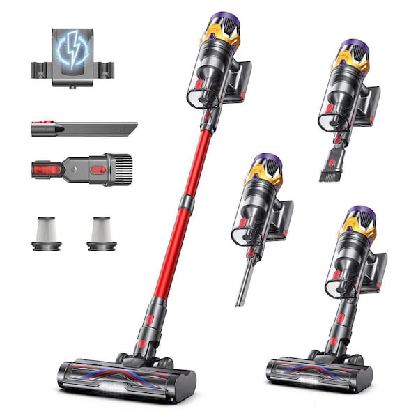 Cordless Stick Vacuum with 1.8L Dust Bin, 70-Min Runtime, LED Display, for Home and Pet Hair on Carpets