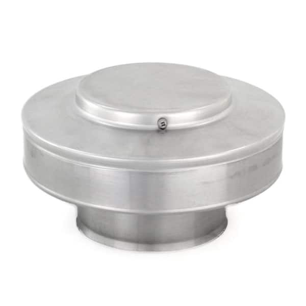 4 in. Dia. Aluminum Vent Pipe Cap in Mill Finish