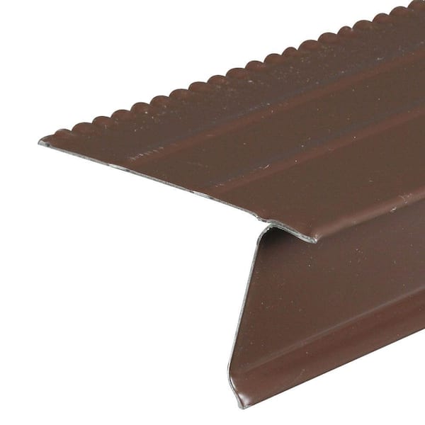 Amerimax Home Products F5M x 10 ft. Brown Aluminum Drip Edge Flashing