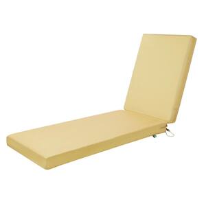 chaise lounge cushions yellow