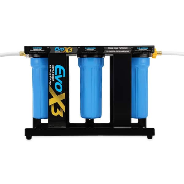 Camco Evo X3 Triple Stage Premium RV Water Filter Kit