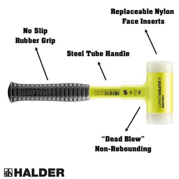 Supercraft Halder 2.5 lb. Dead-Blow Hammer with Steel Handle