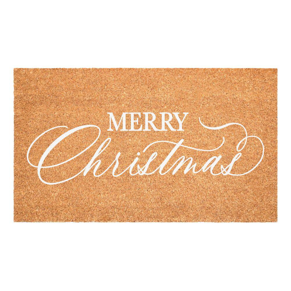 "White Christmas Calligraphy Doormat, 24"" x 36""" price history on PriceWatchPro