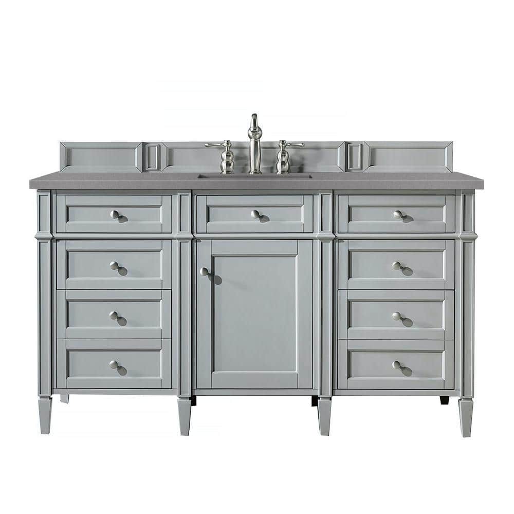 Brittany 60 in. W x 23.5 in.D x 34 in. H Single Bath Vanity in Urban Gray w
