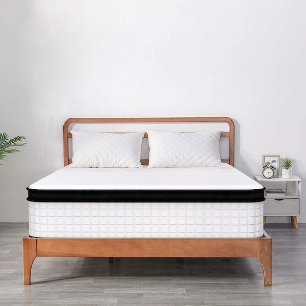 12 in. Medium Gel Memory Foam Hybrid Pocket Spring Pillow Top Full XL Mattress