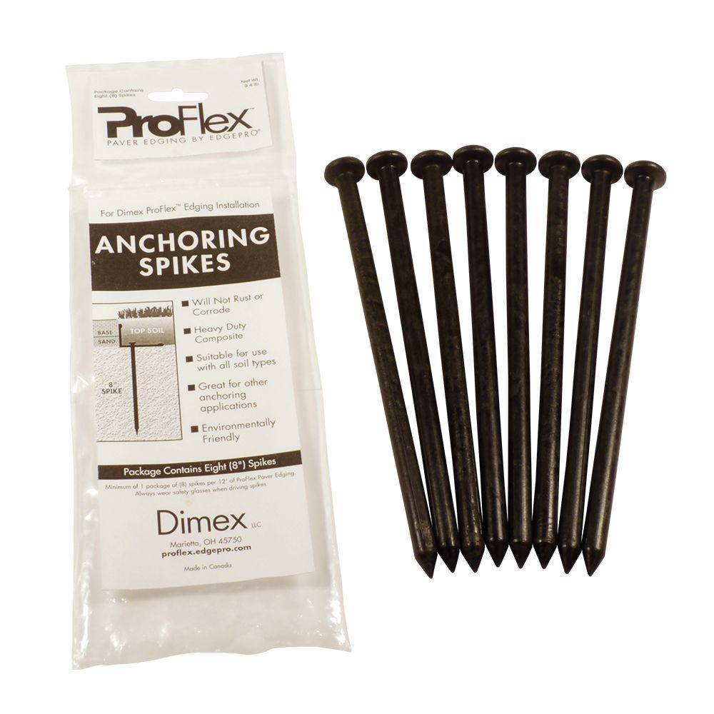 Dimex 8 INCH  Landscape Nylon Anchoring Spikes ProFlex pack of 64