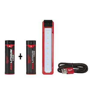 445 Lumens LED REDLITHIUM USB Rover Pocket Flood Light with Extra USB 3.0 Ah Battery