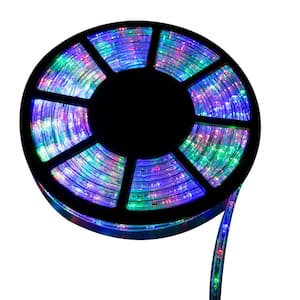 50 ft. 110-Volt Outdoor Plug-in Multi-Color LED Rope Light Color Changing Lights