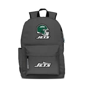 17 in. Gray New York Jets 2-Logo Campus Laptop Laptop Backpack