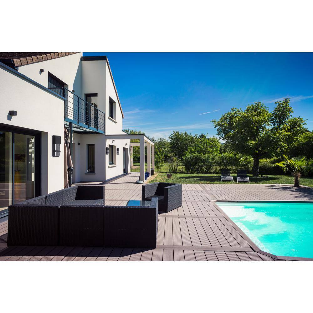Venecia Matte Black 10" Height Direct Wired LED Outdoor Sconce