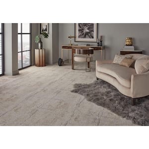 Frenzy - Color Sandstone Pattern Custom Area Rug with Pad