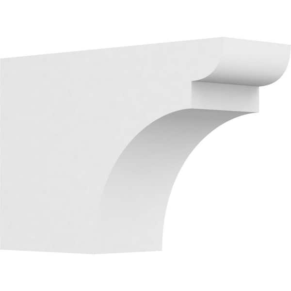 Ekena Millwork 4 in. x 8 in. x 12 in. Yorktown PVC Rafter Tail Brace