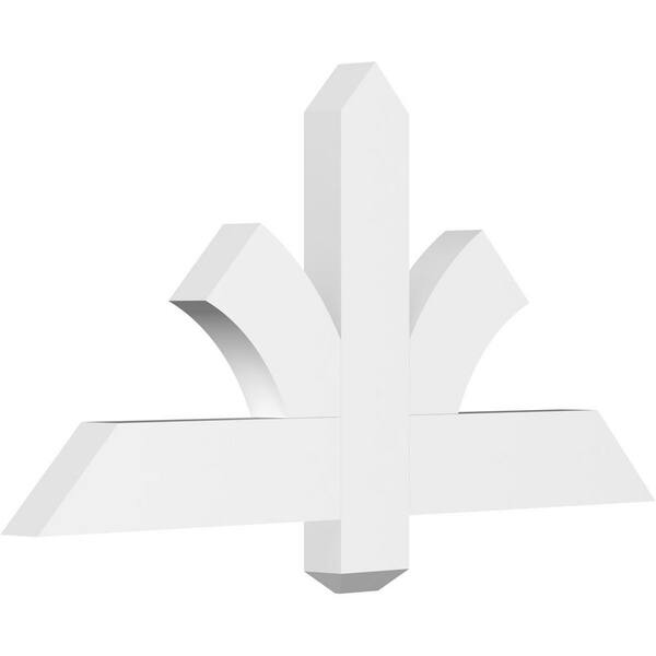 Ekena Millwork Redmond 36 in. W x 18 in. H x 2 in. D Signature Polyurethane Bracket