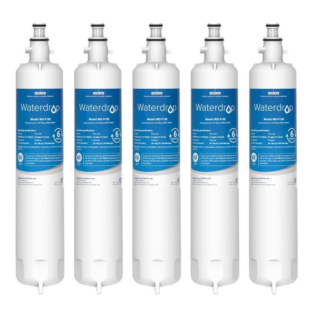 Replacement for GE RPWFE, RPWF (Built-in CHIP) Refrigerator Water Filter, Compatible with GFE28GYNFS, 5 Packs price history on PriceWatchPro