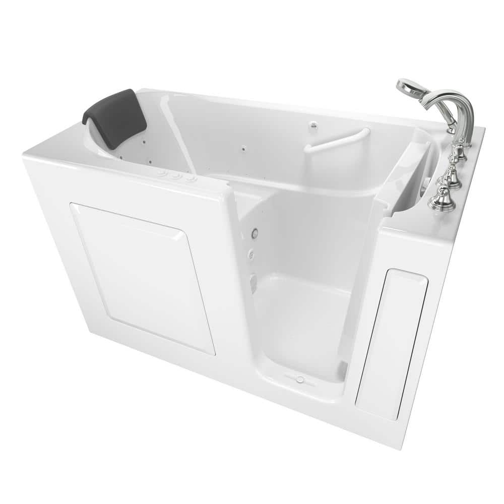 Gelcoat Premium Series 60 in. Right Hand Walk-In Whirlpool and Air Bathtub 
