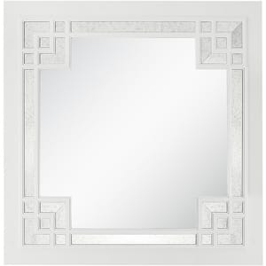 Dynasty 39 in. x 39 in. Modern Square Framed Decorative Mirror