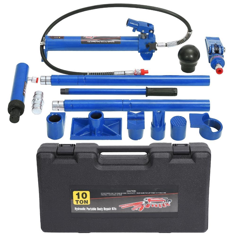 Heavy Duty Porta Power Hydraulic Jack Kit with Pump, 4.6ft Hose, Secure Carrying Case for Auto Body Frame Repair, Garage price history on PriceWatchPro