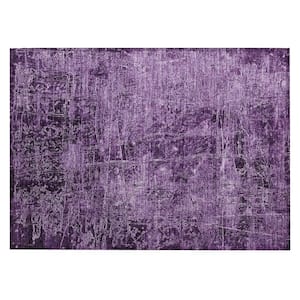 Chantille ACN559 Purple 1 ft. 8 in. x 2 ft. 6 in. Machine Washable Indoor/Outdoor Geometric Area Rug