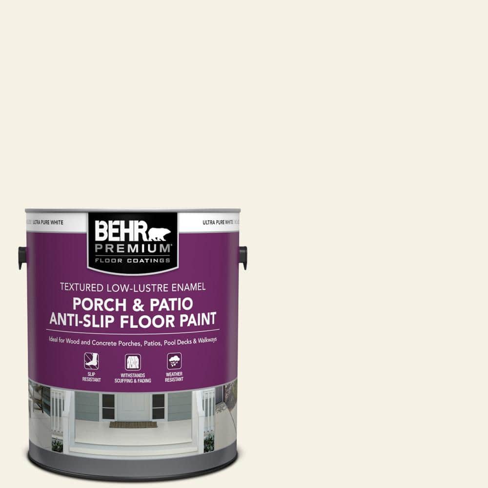 1 gal. #BXC-01 Resort White Textured Low-Lustre Enamel Interior/Exterior Po