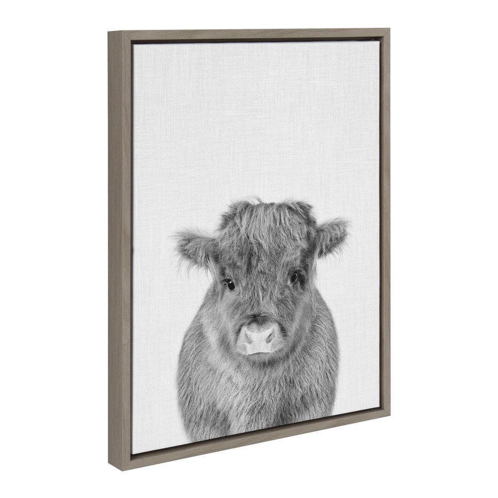 Sylvie Calf 4 by Simon Te of Tai Prints Framed Art Print 18 in. x 24 in. price history on PriceWatchPro