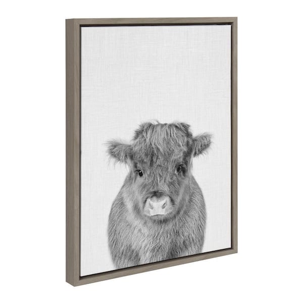 Kate and Laurel Sylvie Calf 4 by Simon Te of Tai Prints Framed Art Print 18 in. x 24 in.