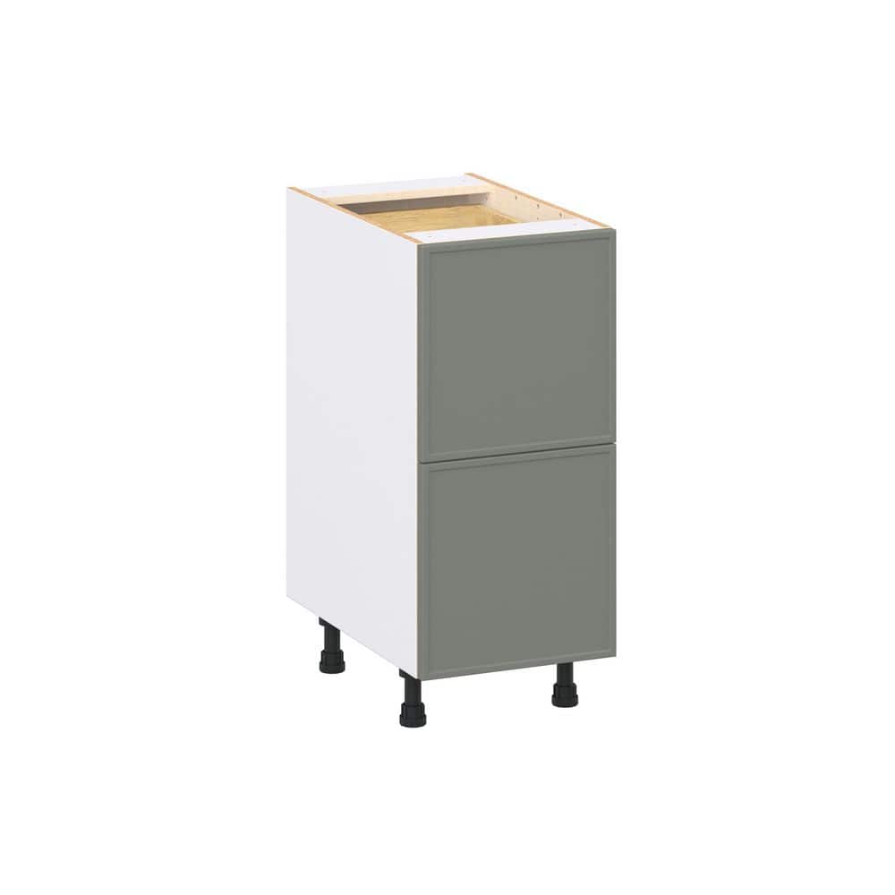 Fairview 15 in. W x 24 in. D x 34.5 in. H Assembled Slim Shaker Drawer Base Kitchen Cabinet in Moss Green with 3-Drawers price history on PriceWatchPro