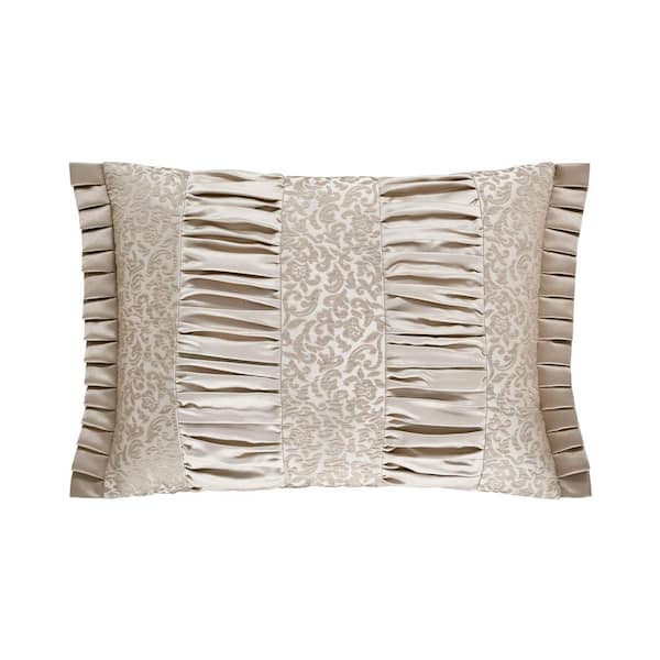 J QUEEN NEW YORK INC Lambert Gold Polyester 15 in. x 21 in. Boudoir Decorative Throw Pillow