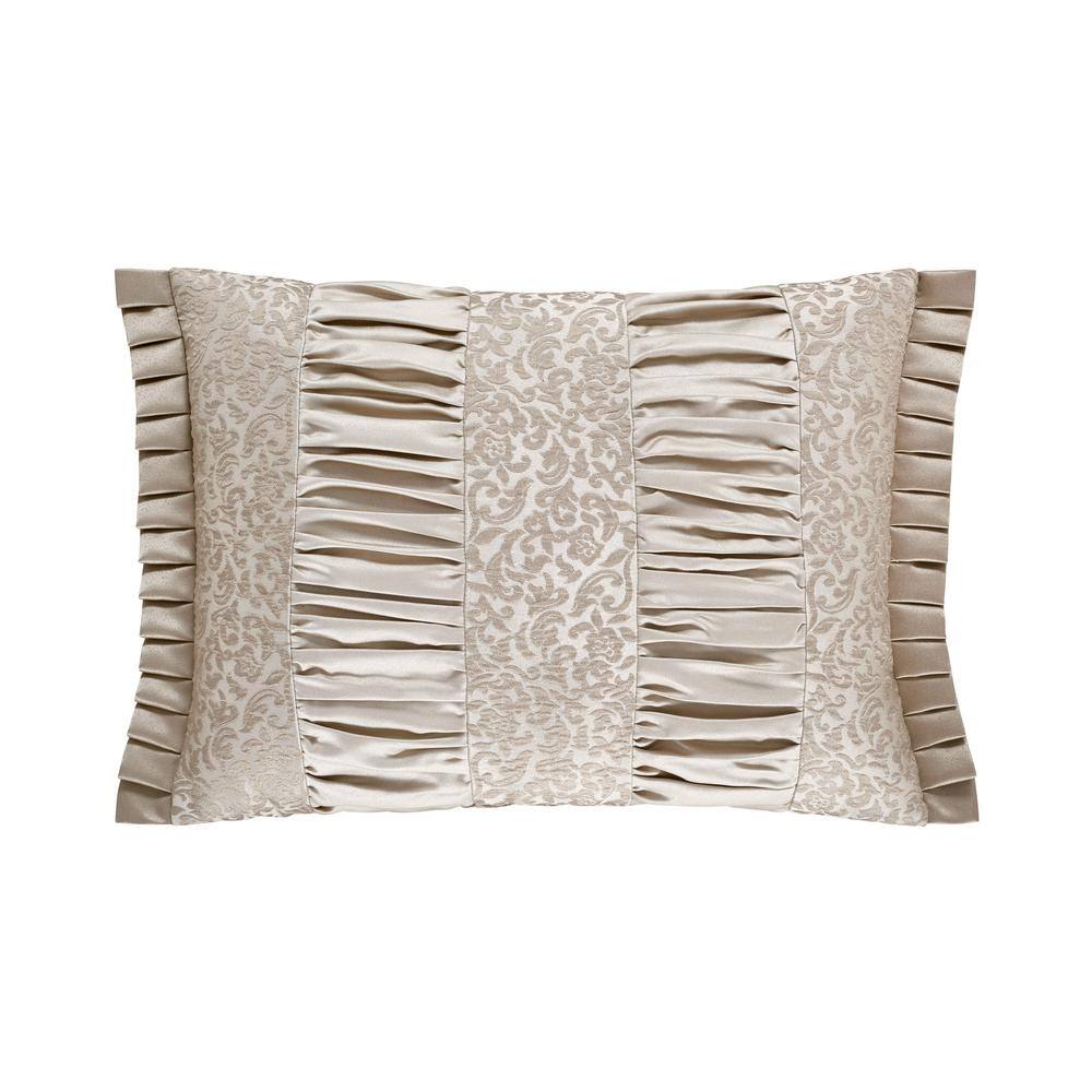 Lambert Gold Polyester 15 in. x 21 in. Boudoir Decorative Throw Pillow