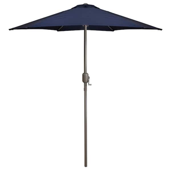 9 ft steel tilt patio umbrella in emerald coast 9 ft. x 9 ft. Market Patio Umbrella Emerald Coast in Tan OU3003-TA