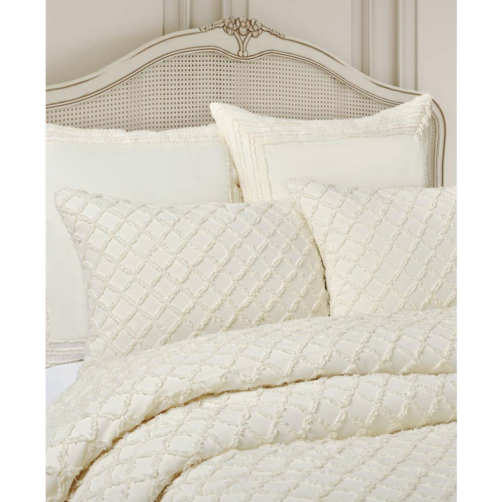 Lilith Cream King Reversible Comforter Set