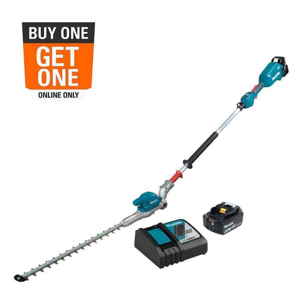 Makita LXT 18V Lithium-Ion Brushless 20 in. Articulating Pole Hedge Trimmer Kit (5.0 Ah)