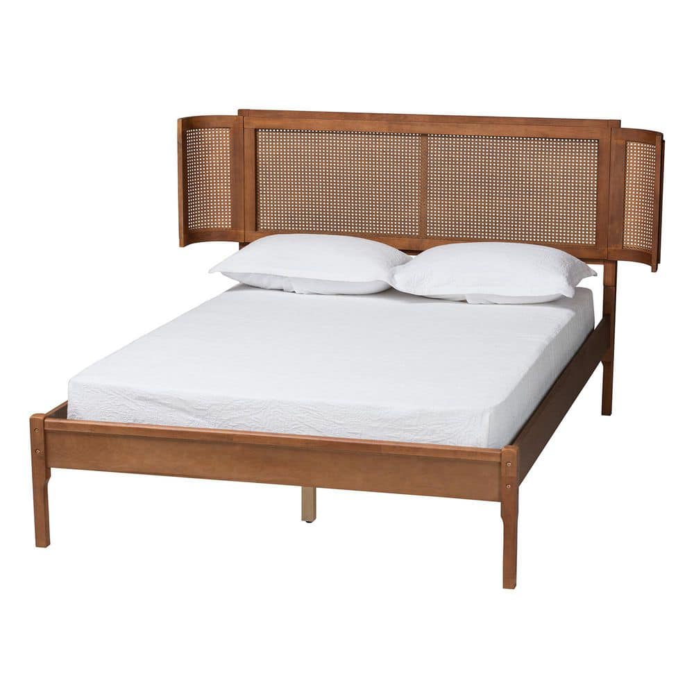 Baxton Studio Eridian Brown Wood Frame Full Platform Bed 222 11890