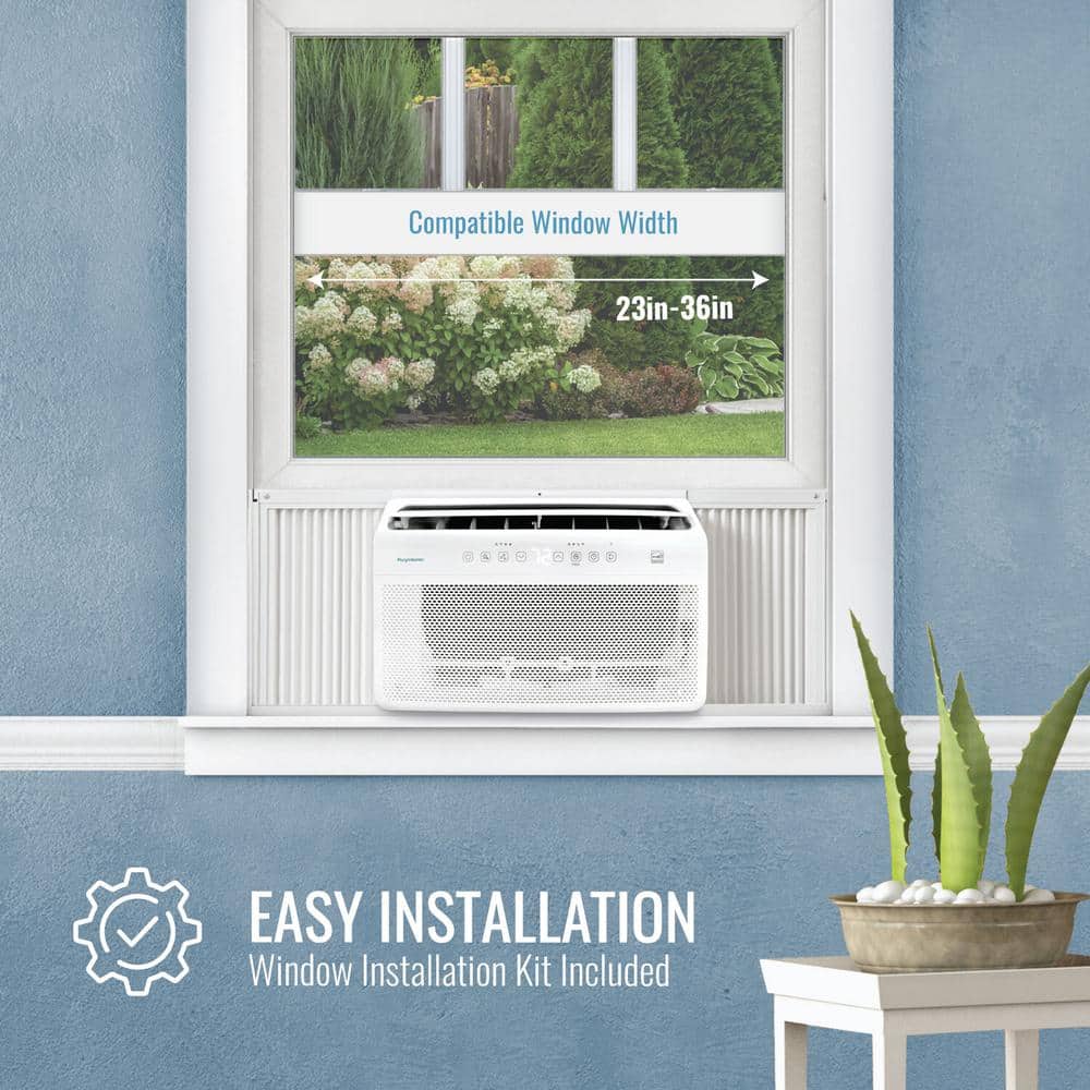 Keystone 10,000 BTU White Window Air Conditioner with Remote