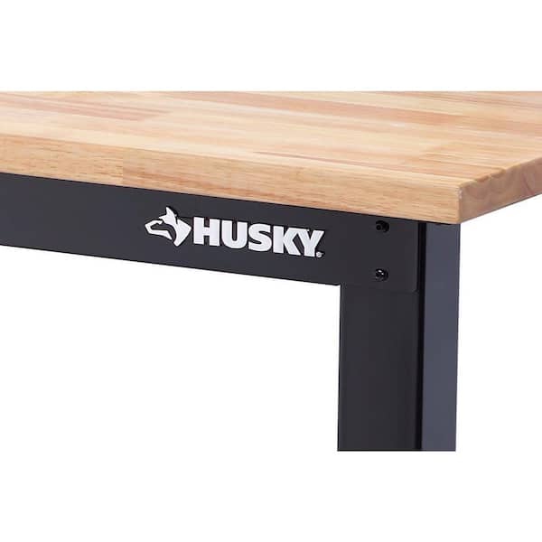 72 in. W x 24 in. D Adjustable Height Black Workbench for Ready to Assemble Steel Garage Storage System