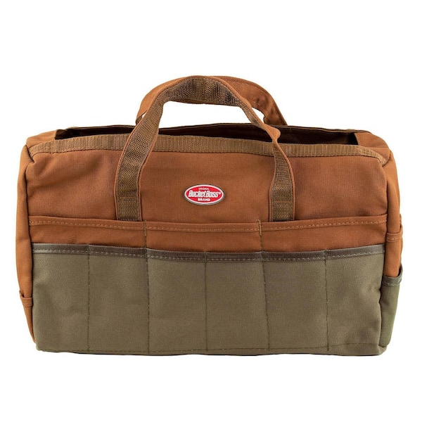 BUCKET BOSS 17 in. Rigger's Tool Storage Canvas Tool Bag with 30 Pockets