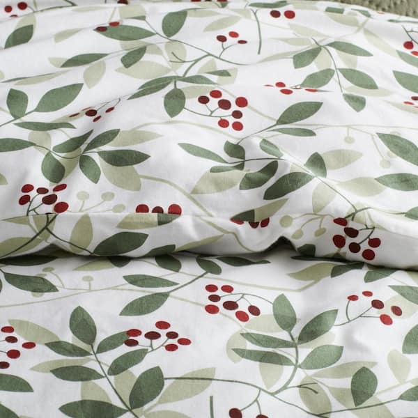 Company Cotton Classic Holiday Print Velvet Flannel Sheet Set