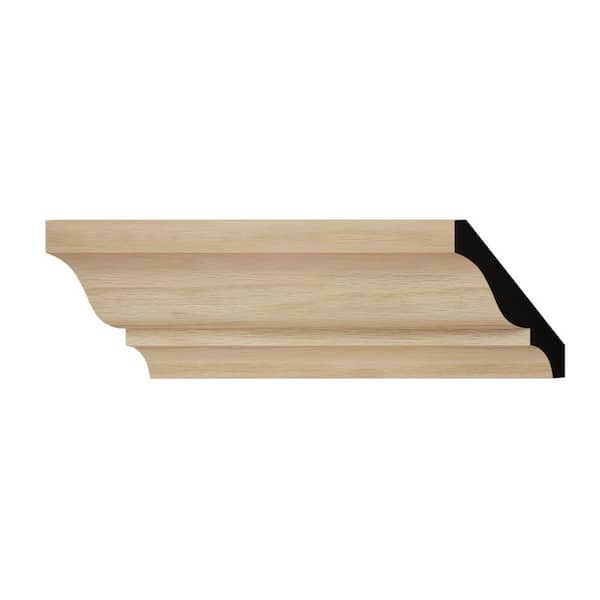 Ekena Millwork WM49 2.09 in. D x 3 in. W x 6 in. L Wood (White Oak) Crown Moulding Sample