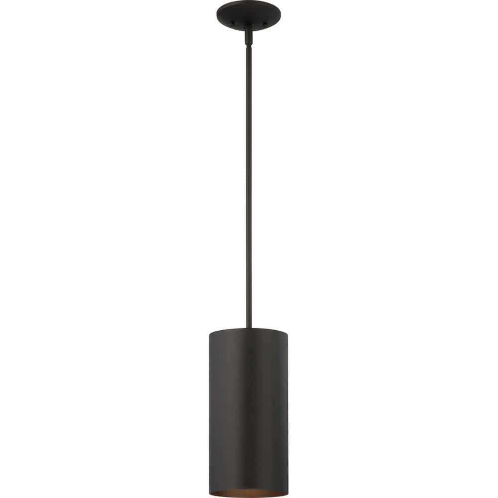 Volume Lighting 1-Light Black Integrated LED Indoor/Outdoor Mini