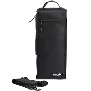 5 .2 qt. Insulated Portable Soft-Side Cooler Bag in Black for Golf Bag