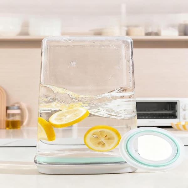 4-Piece 134 oz. Airtight Food Storage Container with Pop Lid and 130ml Scoop, BPA-Free, Stackable, Durable