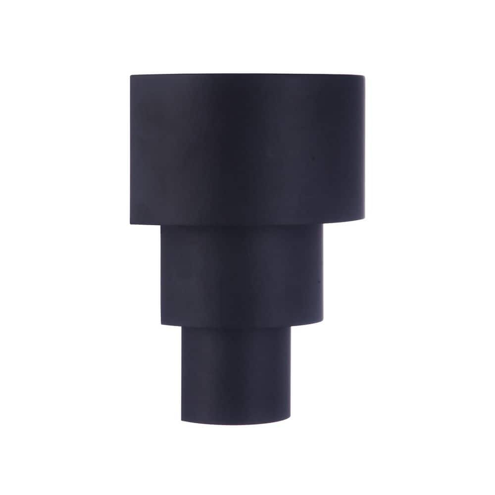 Midtown 8.63 in. Black Finish Outdoor Hardwired Integrated LED 3 Tiered Wall Lantern Pocket Sconce price history on PriceWatchPro