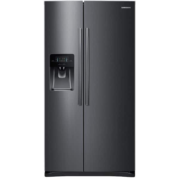 Samsung 24.5 cu. ft. Side by Side Refrigerator in Fingerprint Resistant Black Stainless