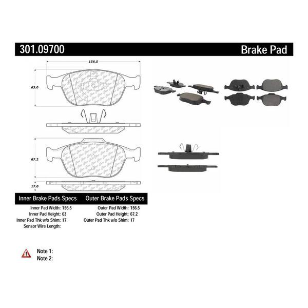 Centric Parts Disc Brake Pad Set
