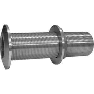 Stainless Steel Extra Long Thru-Hull Fittings, 1 in.