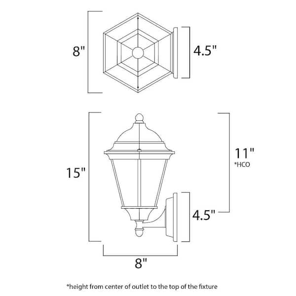 Westlake 1-Light Black Outdoor Wall Lantern Sconce