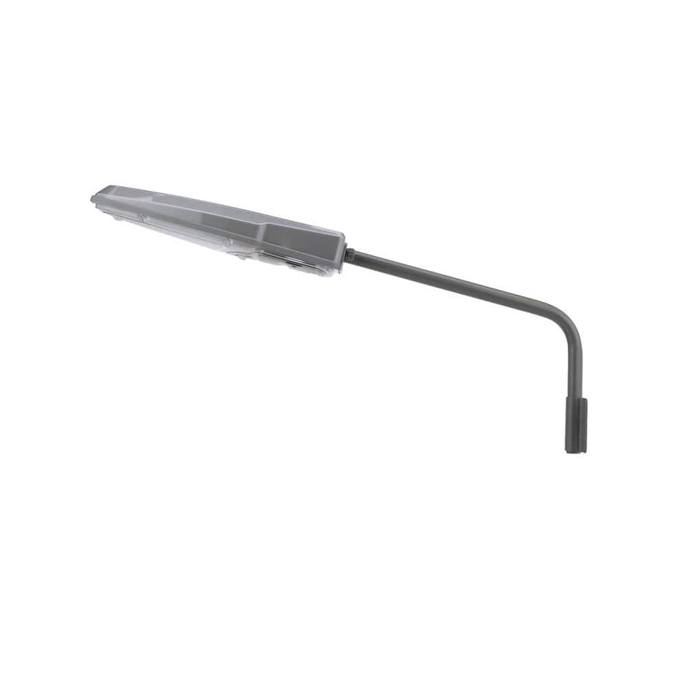 Gray Solar LED Yard Light with Mounting Arm