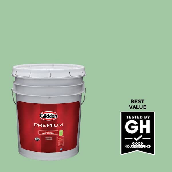 Glidden Premium 5 gal. PPG1131-4 French Market Satin Interior Latex Paint